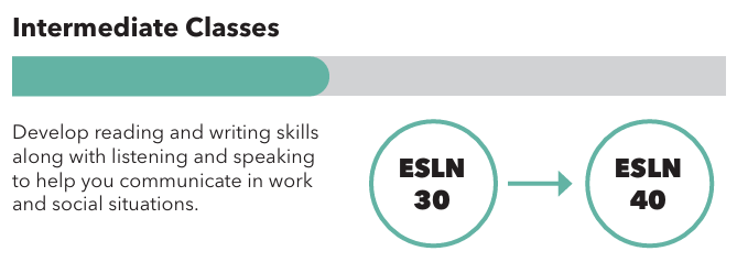 ESL Intermediate Classes (ESL 30 > ESL 40)